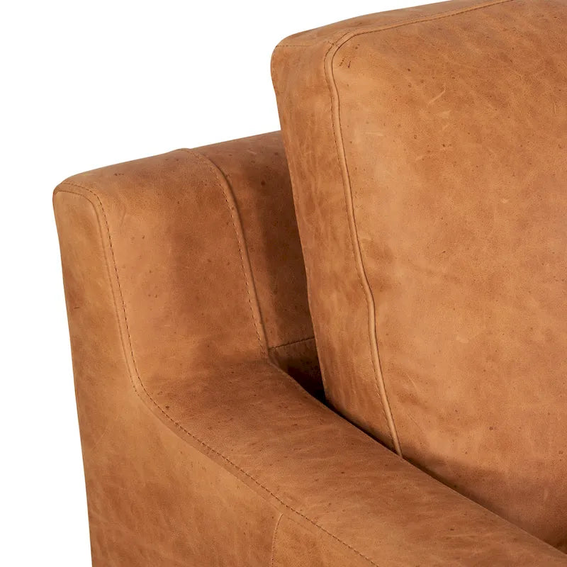 Fauteuil 35 - Cuir véritable italien pleine fleur