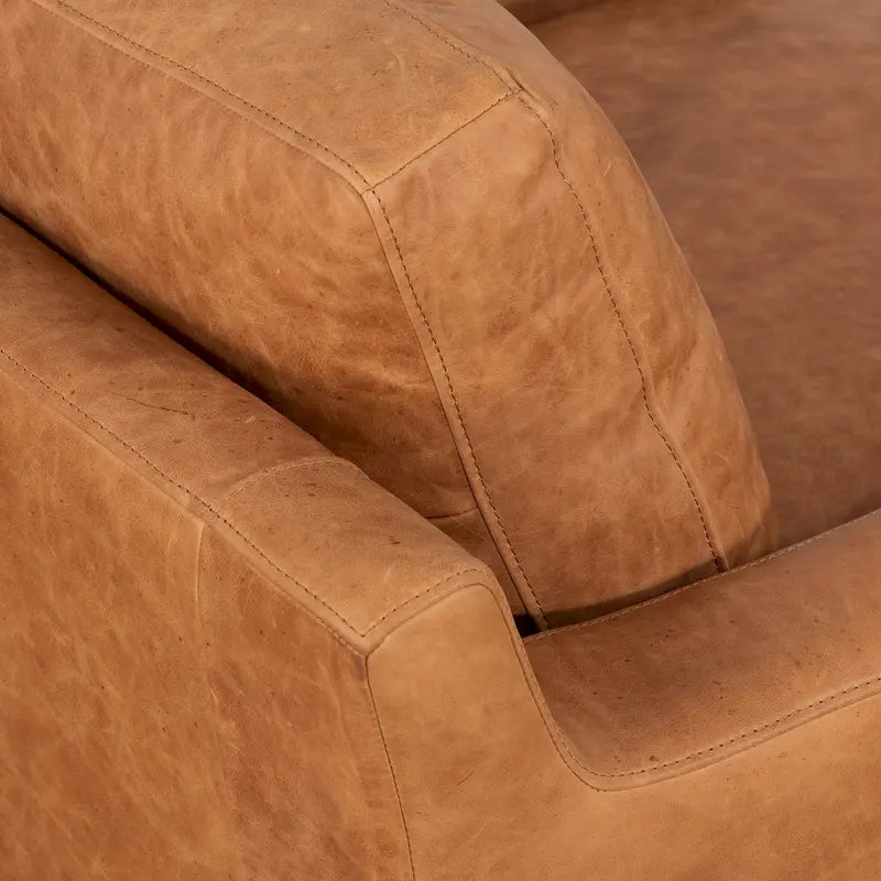 Fauteuil 35 - Cuir véritable italien pleine fleur