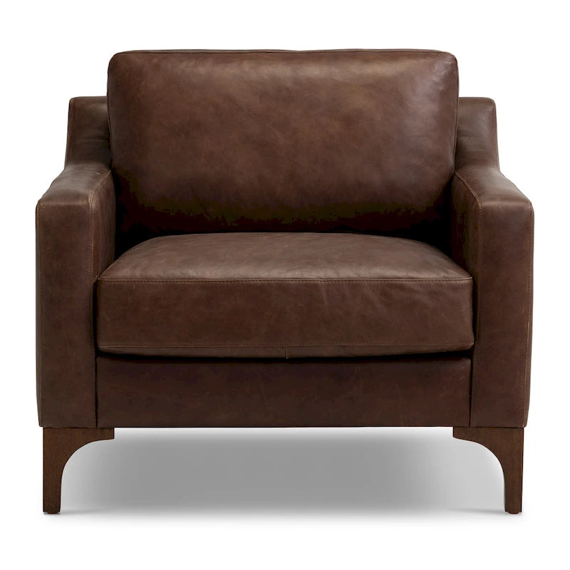 Fauteuil 35 - Cuir véritable italien pleine fleur
