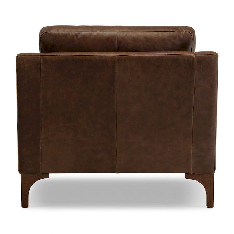 Fauteuil 35 - Cuir véritable italien pleine fleur