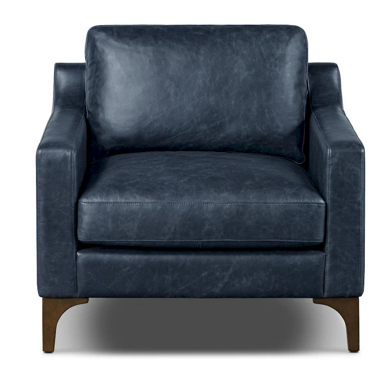 Fauteuil 35 - Cuir véritable italien pleine fleur