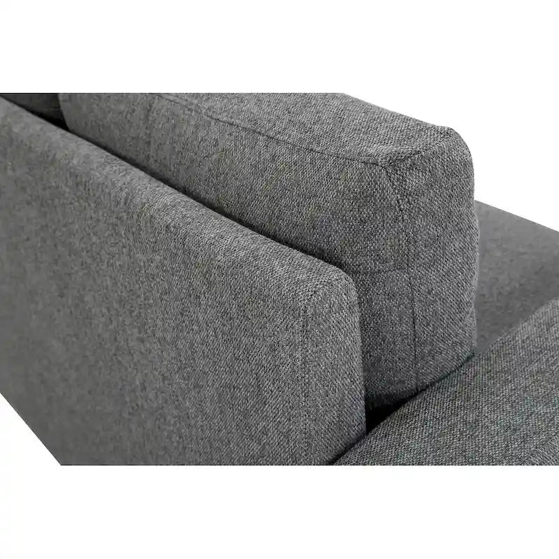 Canapé 3 places moderne du milieu du siècle avec grands coussins de dossier réversibles