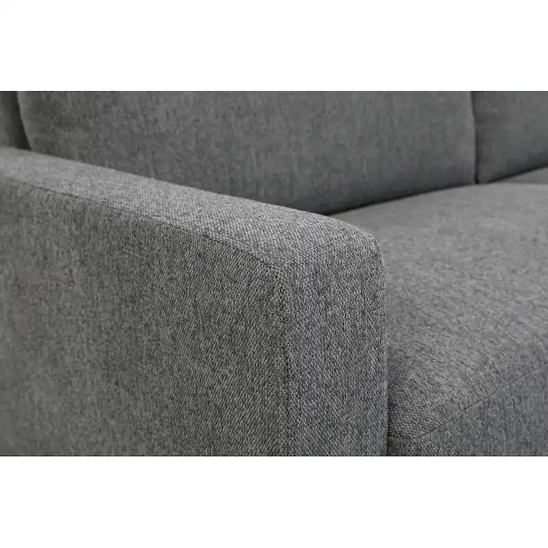 Canapé 3 places moderne du milieu du siècle avec grands coussins de dossier réversibles