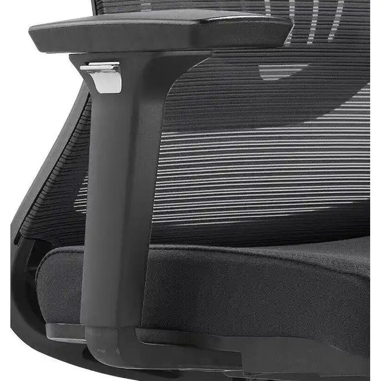 Chaise de bureau en coton avec dossier mi-hauteur en maille