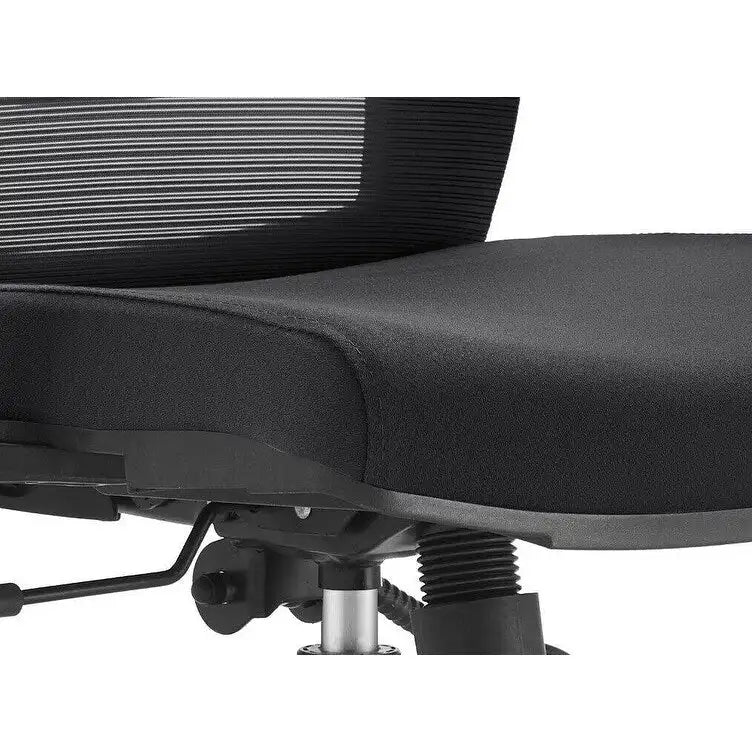 Chaise de bureau en coton avec dossier mi-hauteur en maille