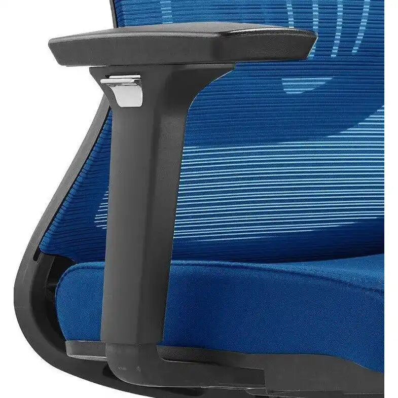 Chaise de bureau en coton avec dossier mi-hauteur en maille