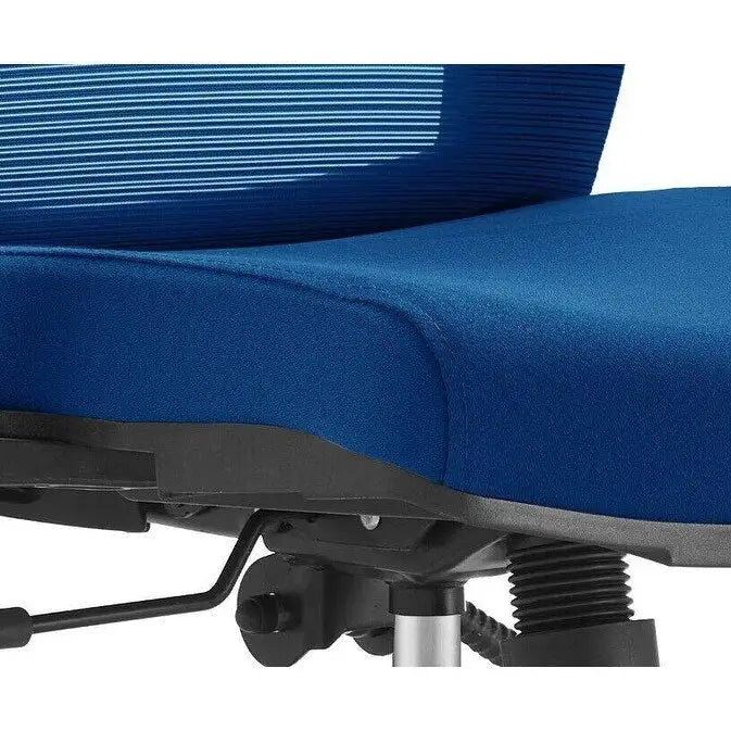 Chaise de bureau en coton avec dossier mi-hauteur en maille