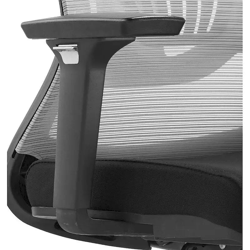 Chaise de bureau en coton avec dossier mi-hauteur en maille